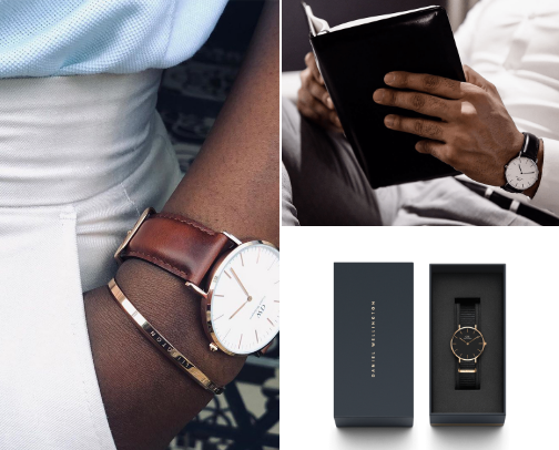 “Daniel Wellington: Clean & Classic Watch Essentials” cover photo collage