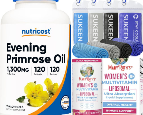Perimenopause Must Haves! cover photo collage