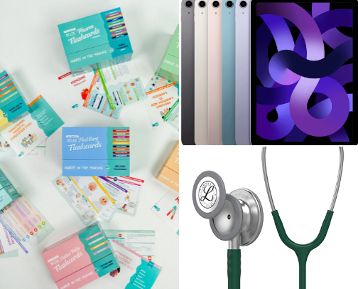 Nursing school essentials cover photo collage