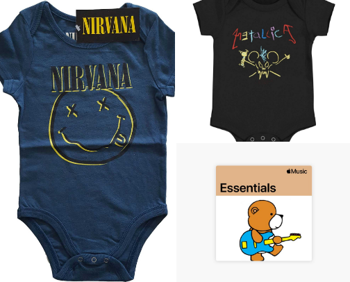 Little Rockers: The Essential MUZZ Have Band Merch for Kids cover photo collage