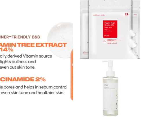 skincare cover photo collage