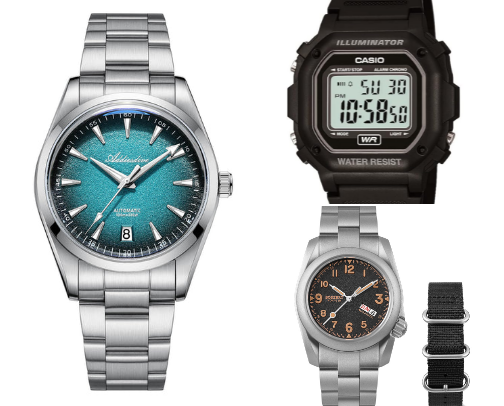 Affordable watches cover photo collage