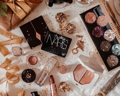 Flawless, Radiant, All-day wear Make - Up cover photo collage