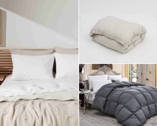 Classy and Comfortable Bedding cover photo collage