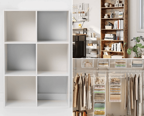 Closet shelf cover photo collage