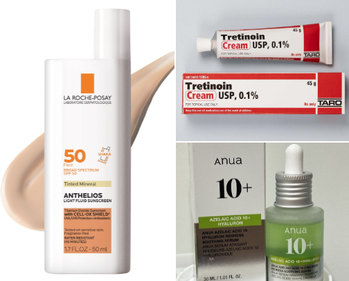 My anti-acne skincare routine cover photo collage