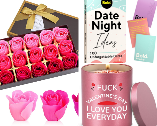 Valentines gift ideas for His and Hers cover photo collage