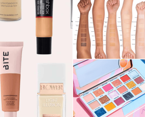 Too faced makeup cover photo collage