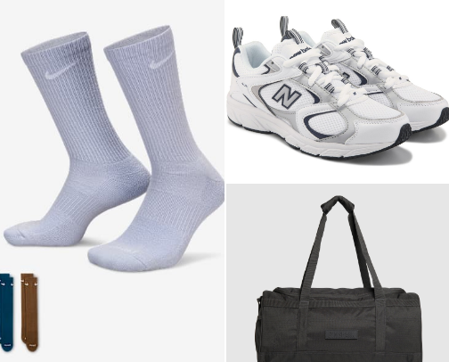 Gym girl necessities cover photo collage