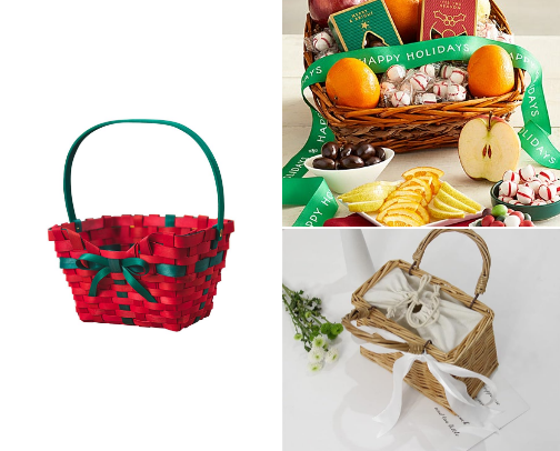 Christmas basket ideas cover photo collage