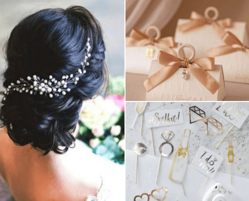 Wedding accessories 🤍 cover photo collage