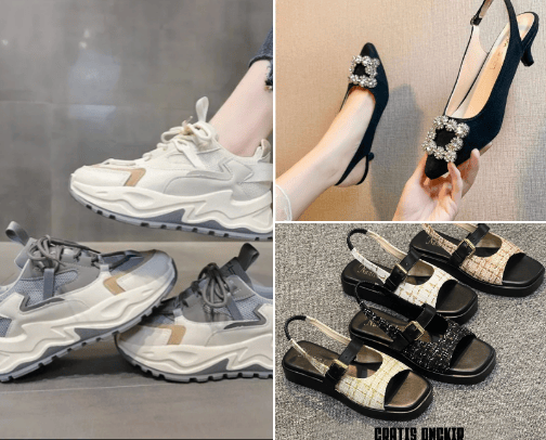 Sendal & sepatu cover photo collage