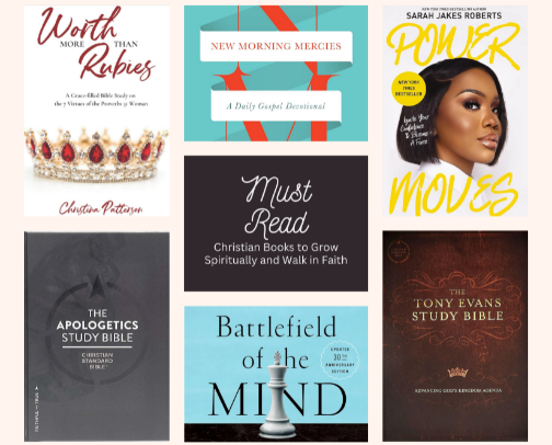 Must-Read Christian Books to Grow Spiritually and Walk in Faith cover photo collage
