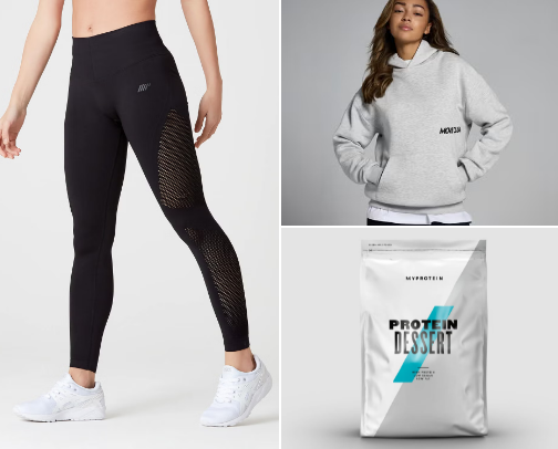 Gym wear & protein cover photo collage