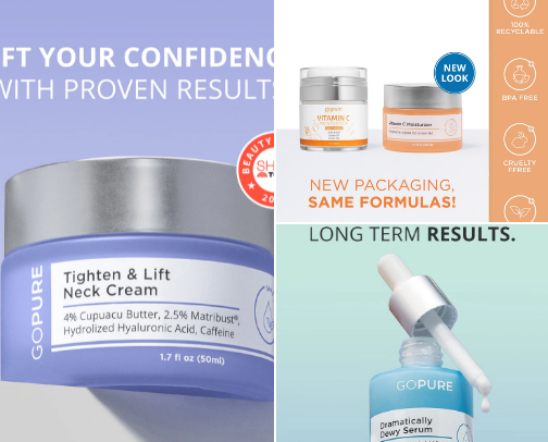 Gopure Glow!! cover photo collage