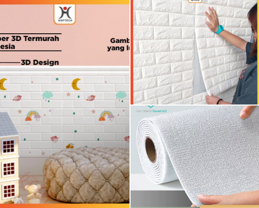 Home Decor, Wallpaper dinding cover photo collage