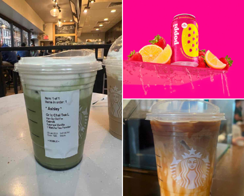 My top beverages ✨ cover photo collage