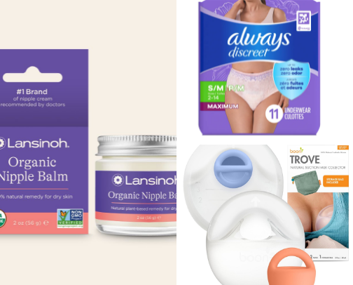 Postpartum essentials cover photo collage