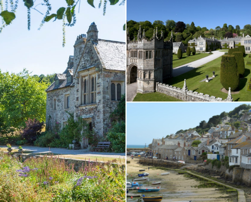 Places to visit in Cornwall & Devon, UK cover photo collage