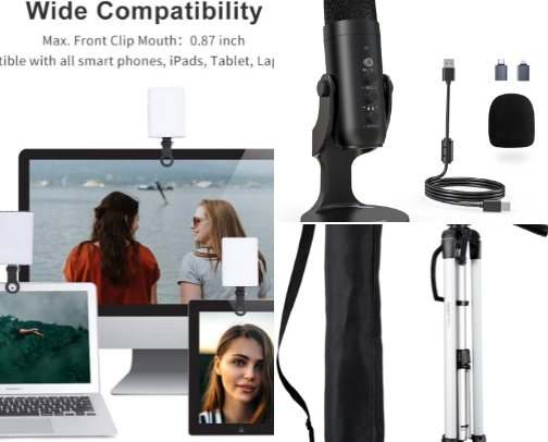 Content creation accessories📸🤳🏻✨ cover photo collage