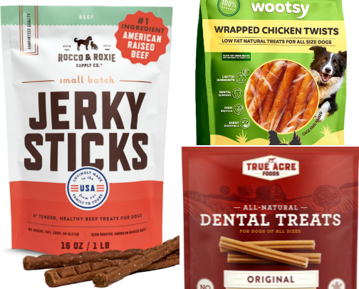 Healthy dog treats cover photo collage