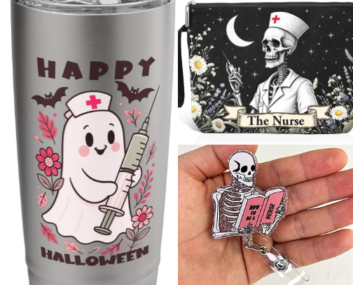 Unique Halloween Nurse Finds cover photo collage