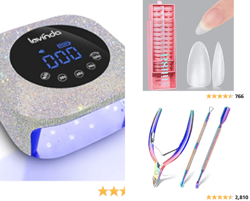 my gel nail kit cover photo collage