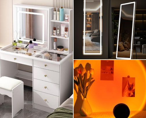 Aesthetic room decor: unique items for a dreamy space cover photo collage