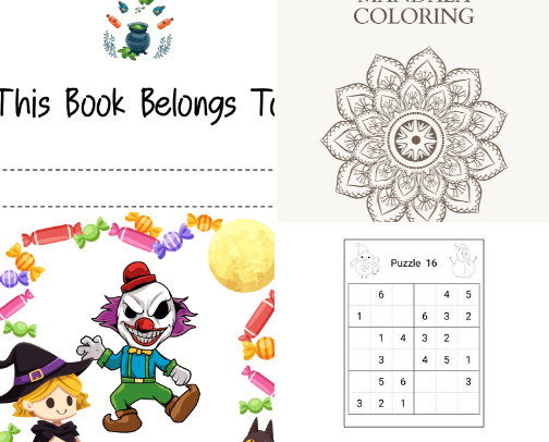 Super Fun PDF Activities For The Kids cover photo collage