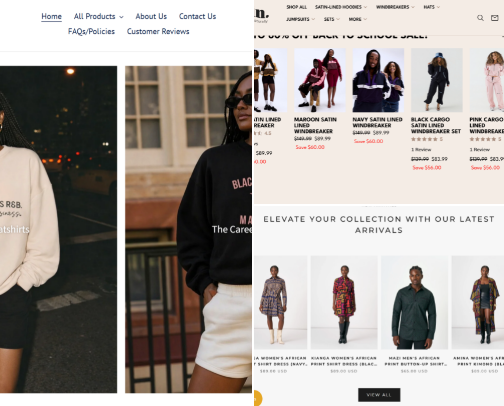 Buy Black Online cover photo collage