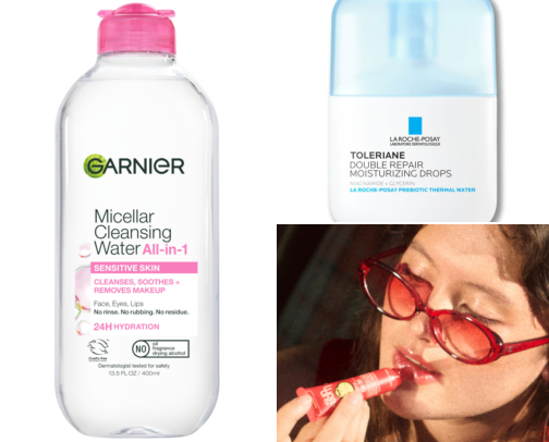morning skincare♡ cover photo collage