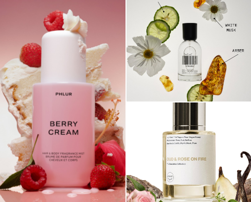 Trending Scent Guide: Sophisticated Gourmands & Clean Skin Fragrances cover photo collage