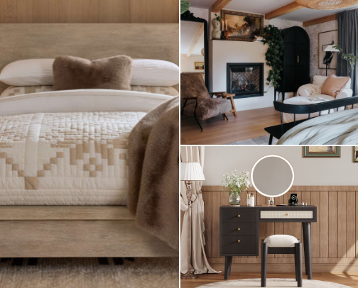 Bedroom decor cover photo collage