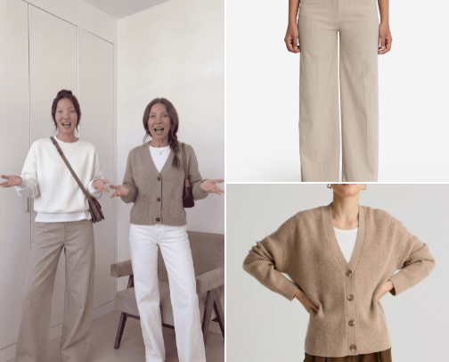 beige + white cover photo collage
