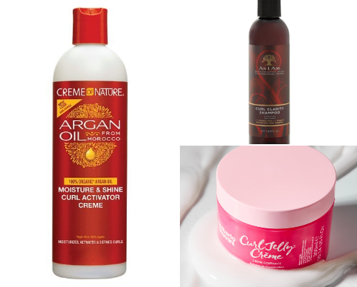 curly hair recs cover photo collage