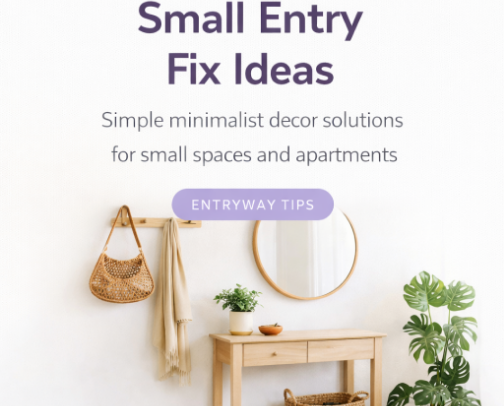 Small Entryway Ideas for Apartments & Minimalist Homes cover photo collage
