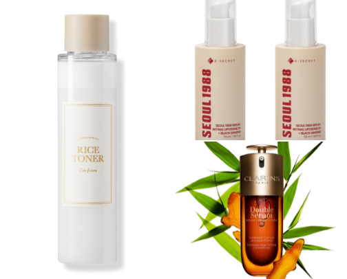 Korean skin care cover photo collage