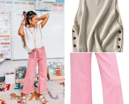 Teacher Outfit Pinterest Inspo cover photo collage