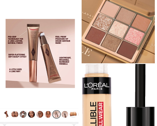 Make-up / šminka cover photo collage