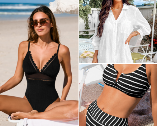 Hot Mom: summer vacation picks 🏝️🕶️ cover photo collage