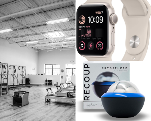 Exercise, balance and strength as a menopausal 50 something cover photo collage