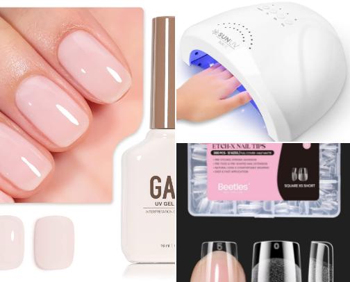 My simple and budget friendly nail routine cover photo collage