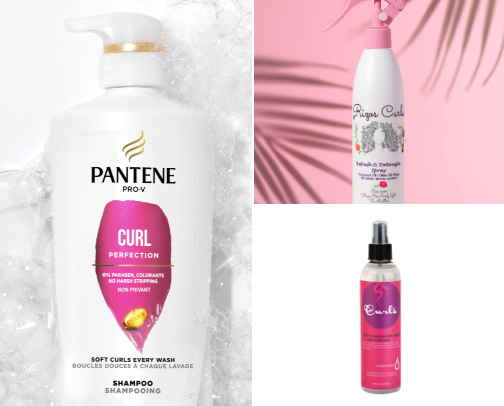 Curly hair products for low porosity girlies cover photo collage