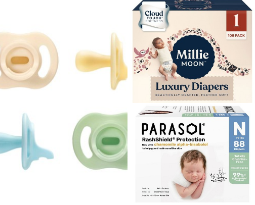 Baby necessities cover photo collage