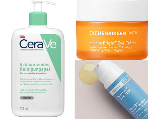 The best 5 skincare products under 50$ for oily skin! cover photo collage