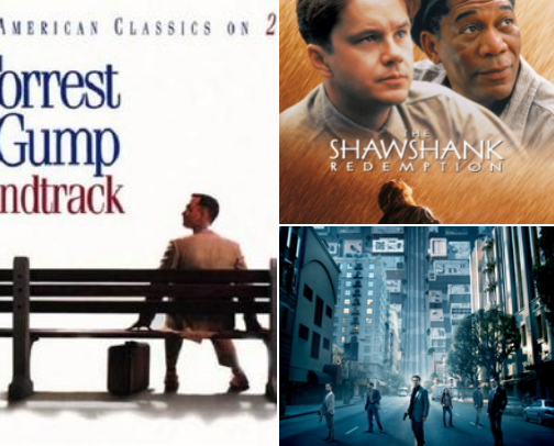 🎬 Lista 2: Filmovi koje svako treba da pogleda bar jednom 	1.	Forrest Gump (1994) Topla priča o jednostavnom čoveku koji inspiriše generacije. 	2.	The Shawshank Redemption (Bekstvo iz Šošenka, 1994) Film o nadi, slobodi i prijateljstvu. 	3.	Inception (2010) Umešno snimljen film koji tera da razmišljamo o snovima i stvarnosti. 	4.	Schindler’s List (1993) Potresna priča o hrabrosti i ljudskosti tokom najtežih vremena. 	5.	The Matrix (1999) Kultni SF film koji menja pogled na realnost. cover photo collage