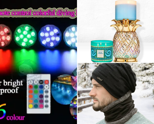 Trending products online cover photo collage
