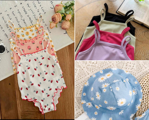SUMMER baby girl clothes from SHEIN! Let your baby enjoy sun!☀️ cover photo collage