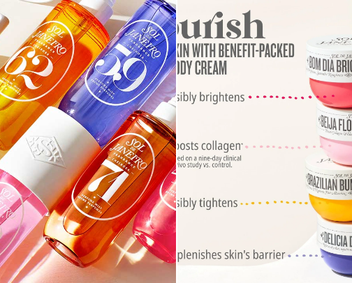 Body mists and lotions🫶🏻✨ cover photo collage