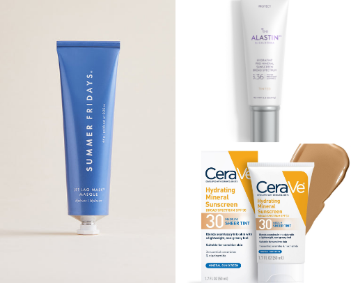 My favorite beauty recs as a dry skin girly cover photo collage